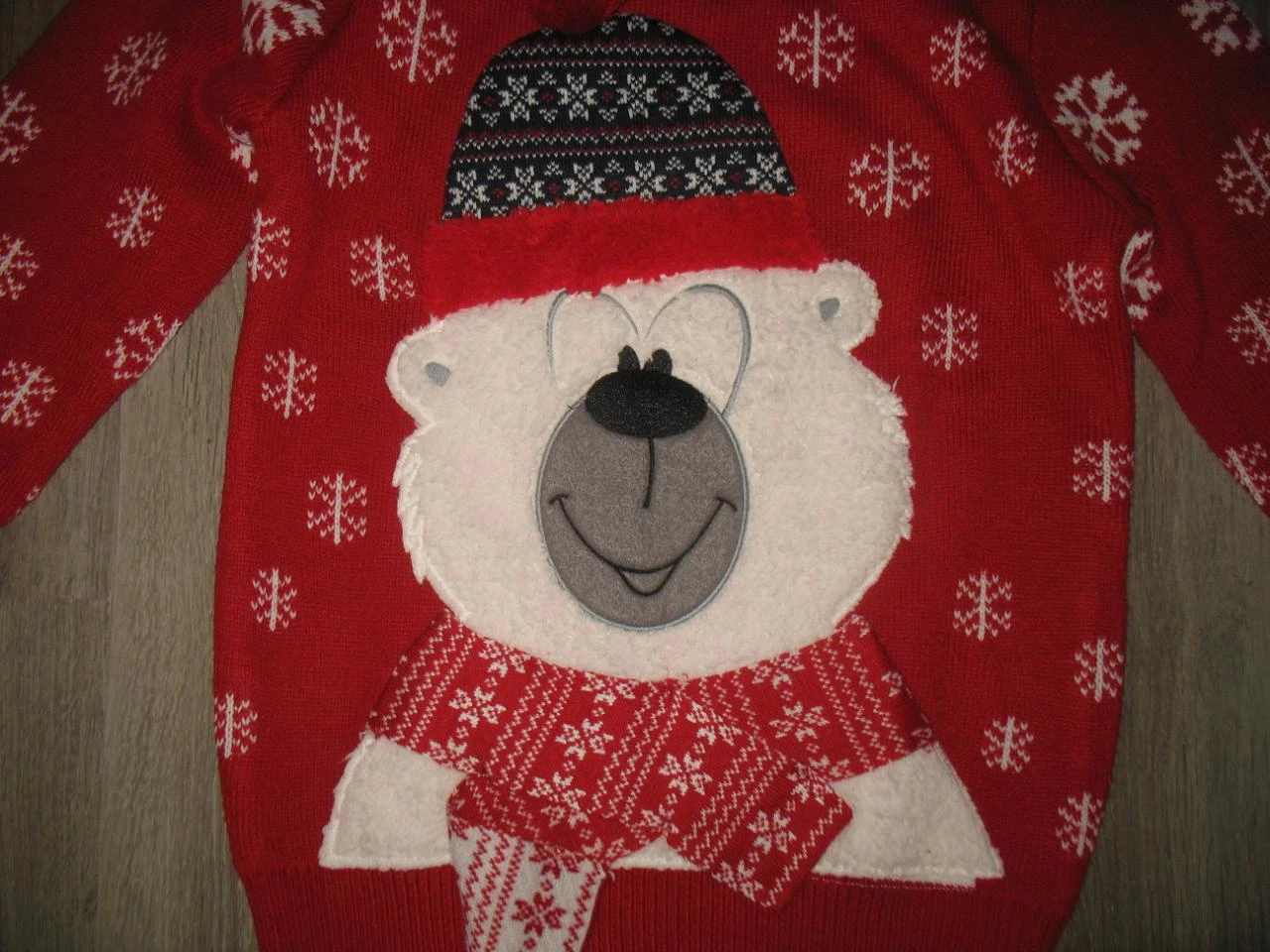 RODE TRUI MET KERSTTEEKENING - ARMAND THIERY - MAAT XS - nr.01 – photo 2